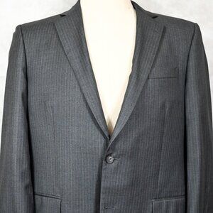 NEW Brooks Brothers 1818 Madison Made in Italy E.Thomas Wool Gray Suit 44L 39x33